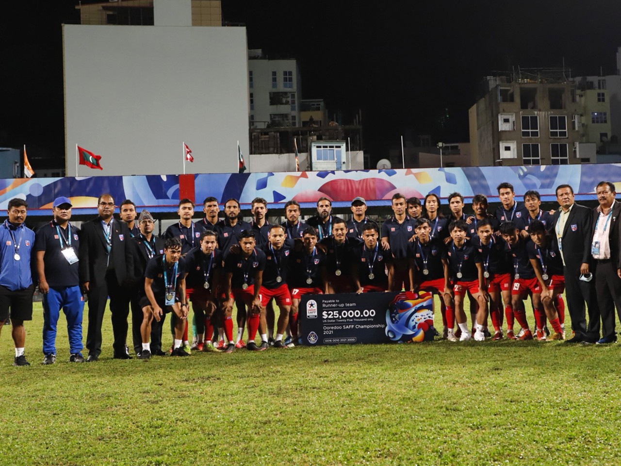 साफको उपविजेता नेपाली फुटबल टोली आज स्वदेश फर्कदै