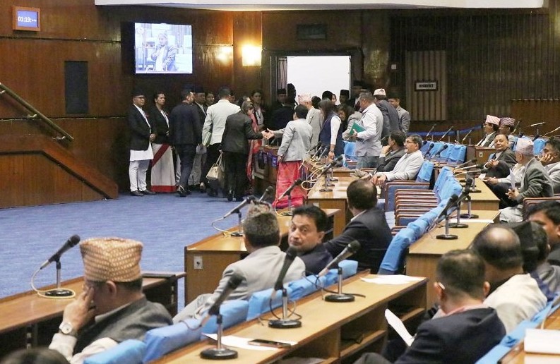 प्रतिनिधिसभा बैठक रास्वपा र राप्रपाद्वारा बहिस्कार