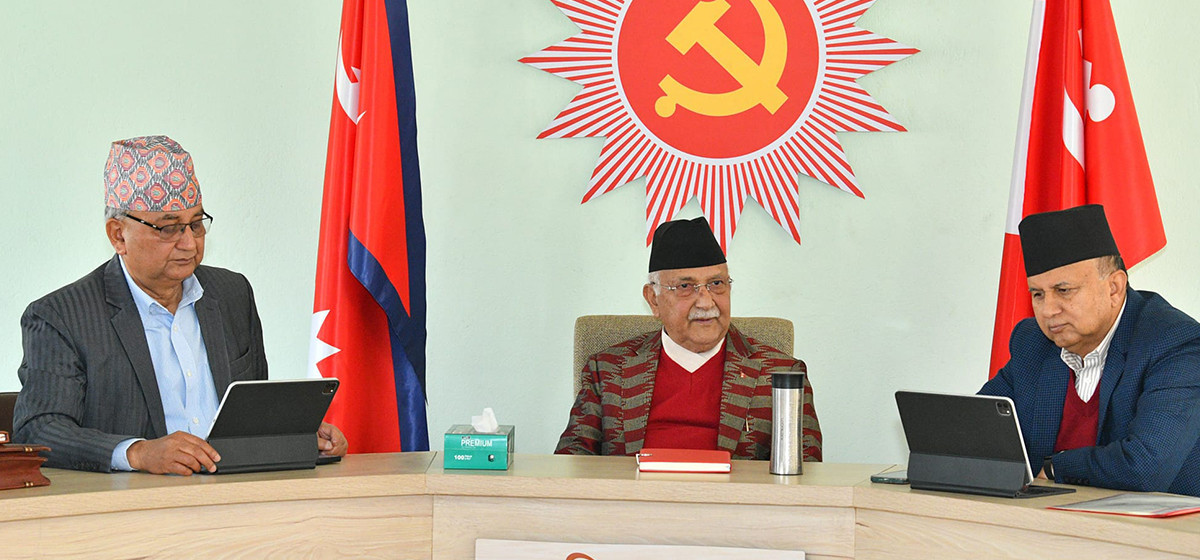 ओलीको स्वास्थ्यमा समस्या देखिएपछि बैठक स्थगित