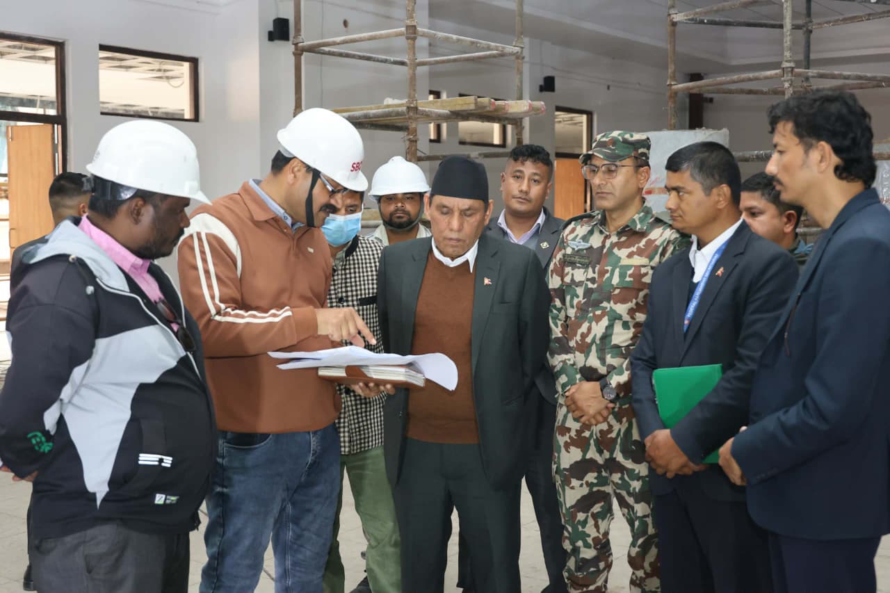 राष्ट्रिय सभा अध्यक्ष दाहालद्वारा निर्माणाधीन संसद भवनको अनुगमन